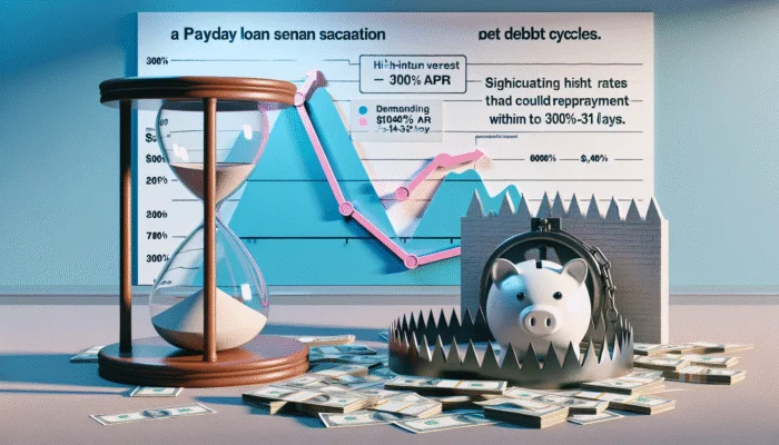 South Carolina payday loan document showing 14-31 day terms, over 300% APR, single payment due, with financial graphs.