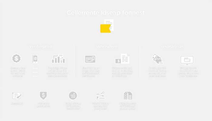 Infographic showing data points collected in personal loans, including income verification, credit history, and spending habits, with corresponding icons on a neutral background.